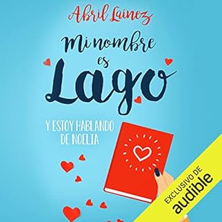 Diseño de la portada del título Mi nombre es Lago y estoy hablando de Noelia