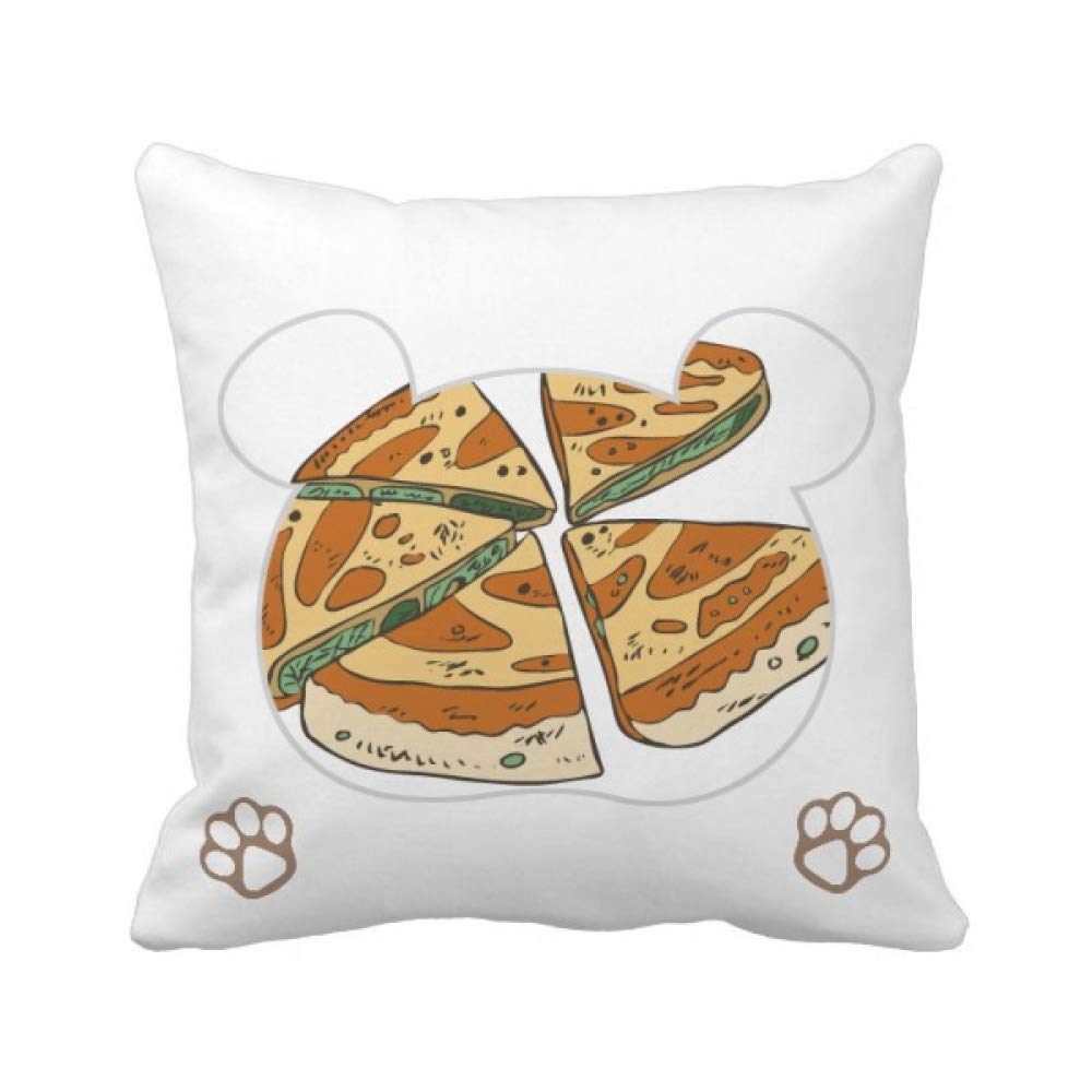 Housse de coussin ours de Taïwan carrée pour décoration de canapé