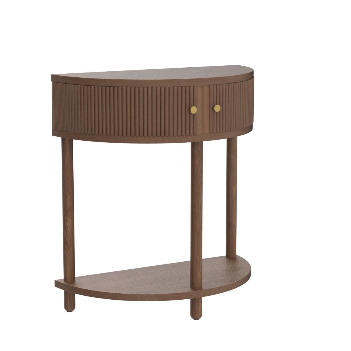 Amazon｜Stead 溝付きハーフムーン型コンソールテーブル