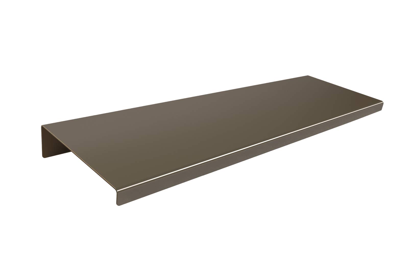 INOXLM Étagère en acier inoxydable, finition satinée, étagère murale, étagère murale (acier inoxydable satiné, 50 cm)