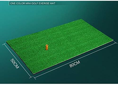 DishyKooker Indoor Golf Mat Backyard Practice Rubber Grass Mat Training Hitting Pad Grassroots Green Golf Training Tools 50 * 80cm ordinary version