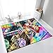 GOOCO 3D Tapis - Super Mario pour Salon Chambre à Coucher Facile à Nettoyer pour Chambre d'enfant Table Basse Panier Suspendu Chaise D'Ordinateur Tapis