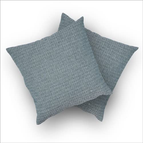 casaviva® Lot de 2 taies d'oreiller en fibre douce effet laine supérieure 50 x 50 cm Fabriqué en Italie avec fermeture éclair en couleur cachée (mélange de lait) Cover