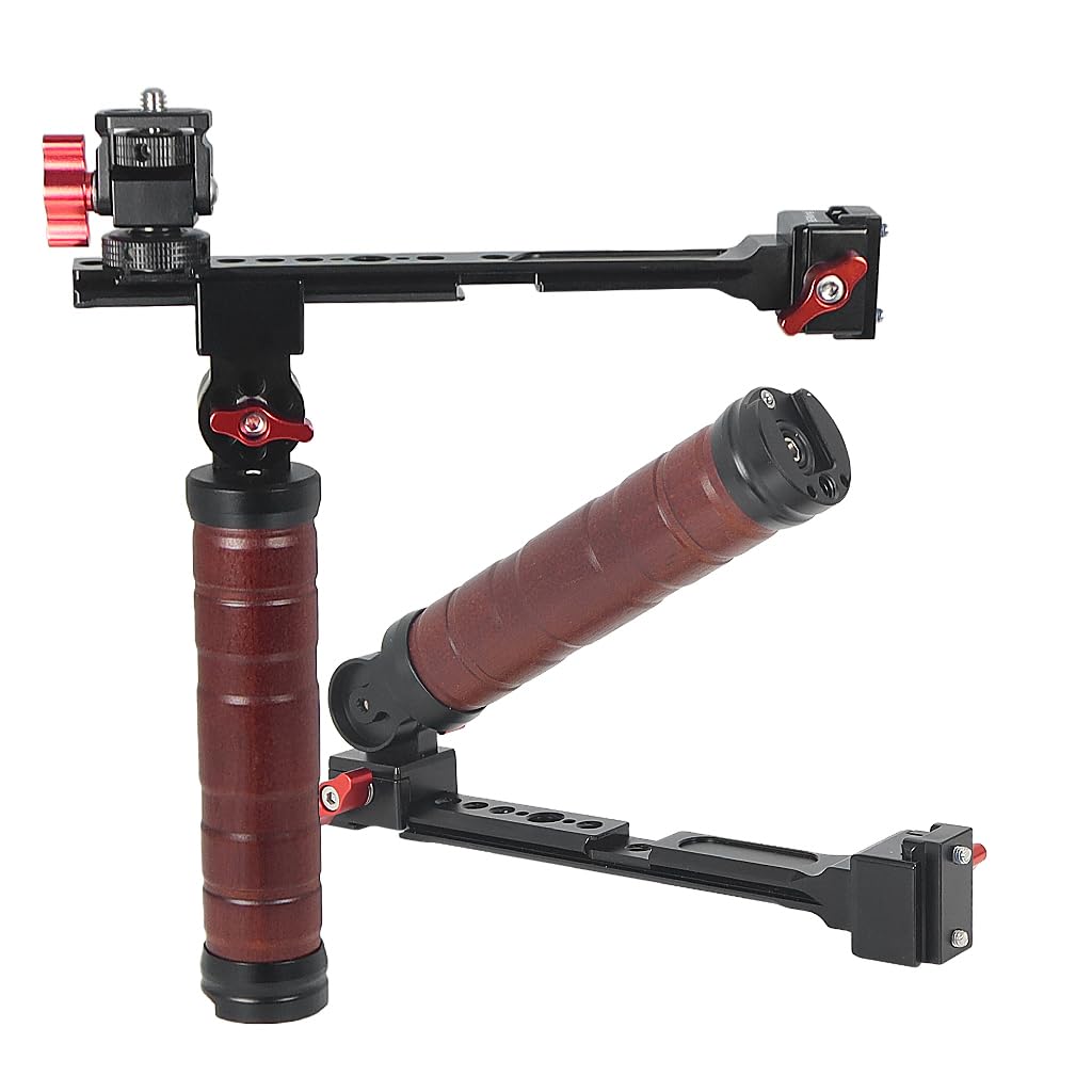 BGNing Camera Grip Stabilizer, Compatible with Ronin RS2/RS3/RS3PRO/RS4PRO/RS3 mini/RS4 mini Camera Accessories (Dual Hand with Gimbal des)