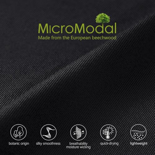 Image of Men's Underwear Micro Modal 3 Pack Boxer Briefs Men Fly
