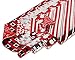 American Greetings Foil Reversible Christmas Bulk Gift Wrapping Paper Bundle, 4 Rolls; Red, Black and Silver, Candy Cane Stripes, Snowmen, Ho-Ho-Ho and Santa Belt, 80 Total sq. ft.