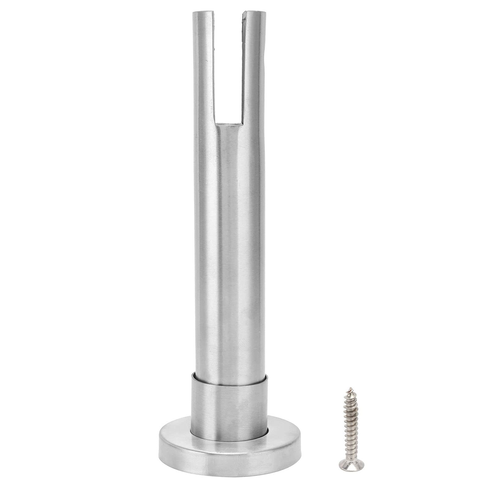 304 Stainless Steel Glass Floor Clamp - & Sturdy Glass Spigot for Public Bathrooms, Kitchens, and Humid Environments