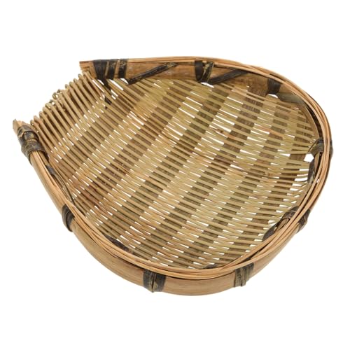 PartyKindom Mini Hand Woven Wall Basket Decor Rustic Basket for Nursery Kindergarten Elegant Hanging Storage for Spaces Wall Layout Home Decor