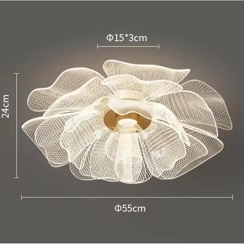 Modern Acrylic Led Ceiling Light Bedroom Creative Flower Ceiling Chandelier Hallway Living Room Home Decor Lamps,for Decoration