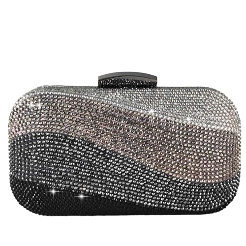 Image of Boutique De FGG Mini Rhinestone Clutch Purses for Women Formal, Luxury Crystal Clutch Evening Handbags, Party Dinner Purse