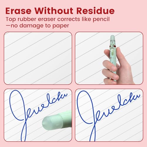 Set de 6 Bolígrafo de Gel Borrable con Tinta Azul miniatura 4