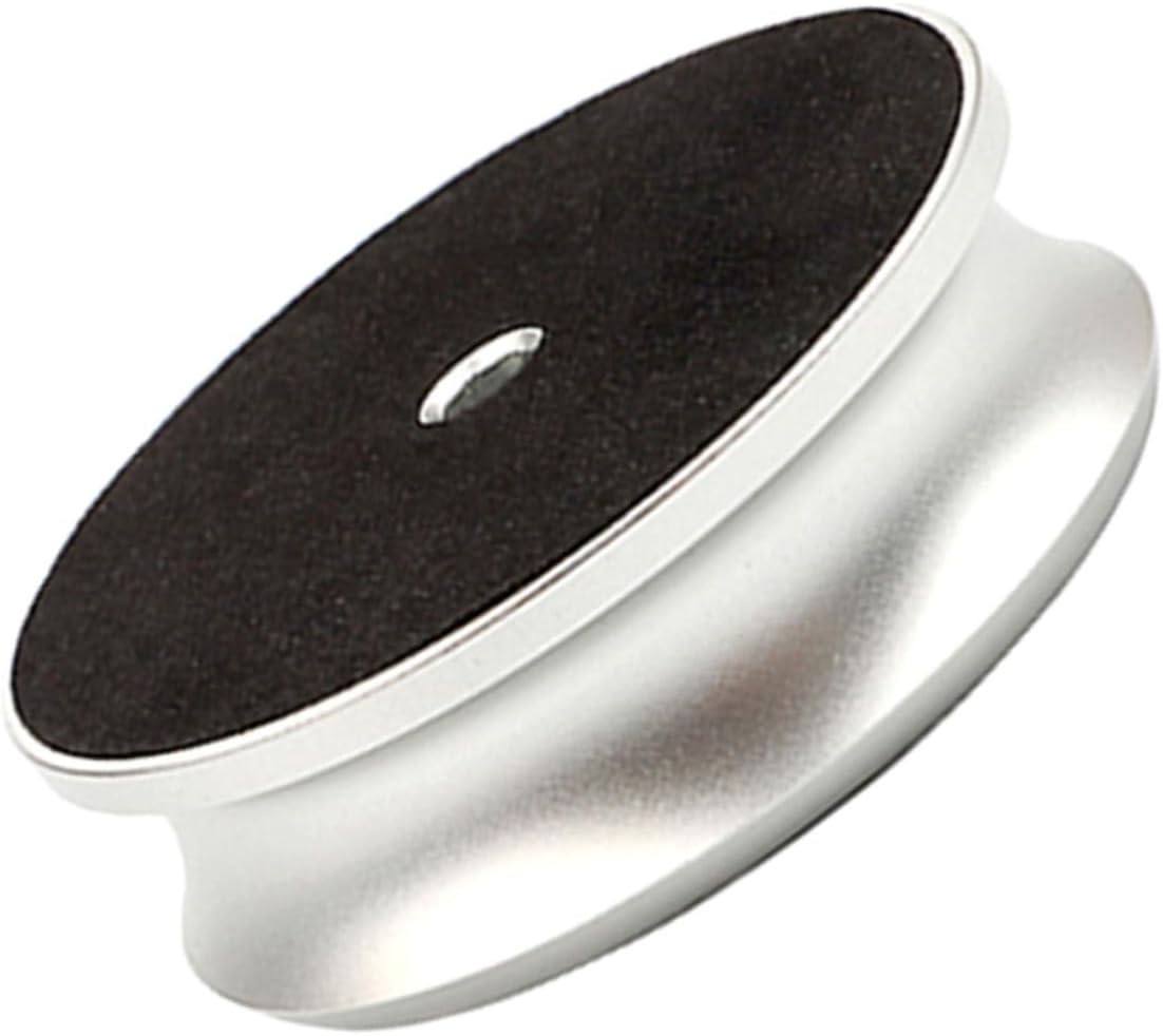 Balanced Disc Stabilizer Metal Weight Clamp for Vinyl Turntable Records Player, Vibration Reducer Phonograph Accessory with Spirit Level for Home Audio Enthusiasts