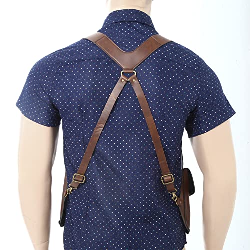 FEESHOW Leather Underarm Shoulder Holster Bag for Women Men Outdoor Travel Organiser Wallet Phone Pocket4