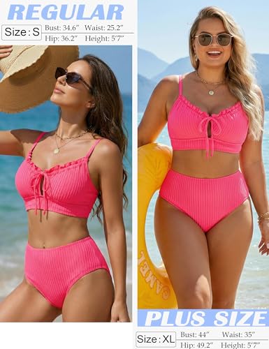 Image of BMJL Womens High Waisted Bikini Sets Tummy Control Swimsuit Swim Suit 2026