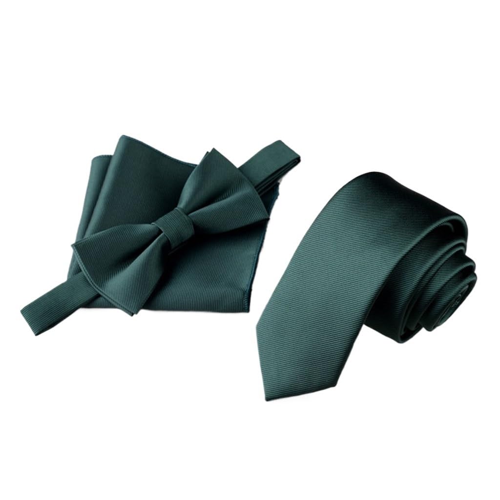 JFDBGU Corbata Hombre Novio Boda Versión Coreana Enviar Niños Moda Casual Corbata Bolsillo Toalla Traje(3-Pack)