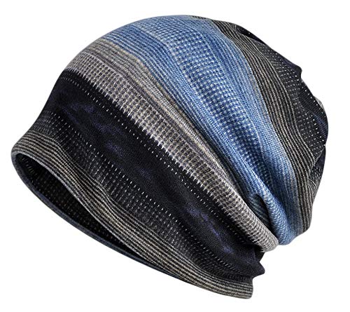 Santwo Gorro de dormir para mujer, con diseño de calavera, para la pérdida de cabello V Talla única