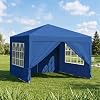 Toldo Pop-Up Azul 10x10—Impermeable y Resistente a los Rayos UV, con 4 Paredes Laterales, Refugio Totalmente Cerrado, Instalación Rápida y Fácil, Gazebo Plegable—Ideal para Camping, Viajes a la Playa y Ferias, BBQ 2