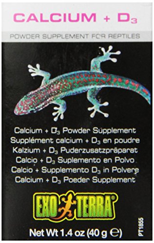 Exo Terra Calcium + D3 Powder: Ultra-fine, Phosphorus Free Formul...