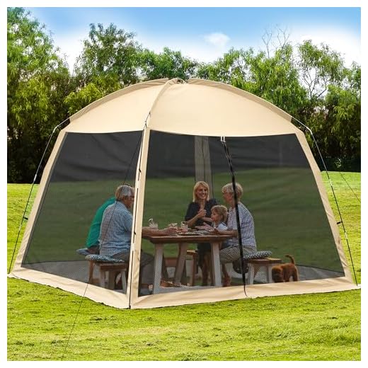12' X 12' Screen House Room - Camping Screen Tent 8-10 Person&Instant UV Resistant Sun Shelter,Easy to Set up&Mosquito net Tent&Waterproof,Suitable for Family Camping Trip,Backyard,Picnic