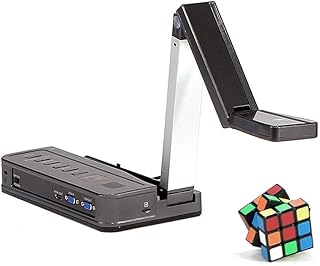 Document Scanner 5MP Convert to PDF/Word/Tiff/Excel Foldable USB Document Camera for Live Demo & Multi-Language OCR,Compatible with Windows