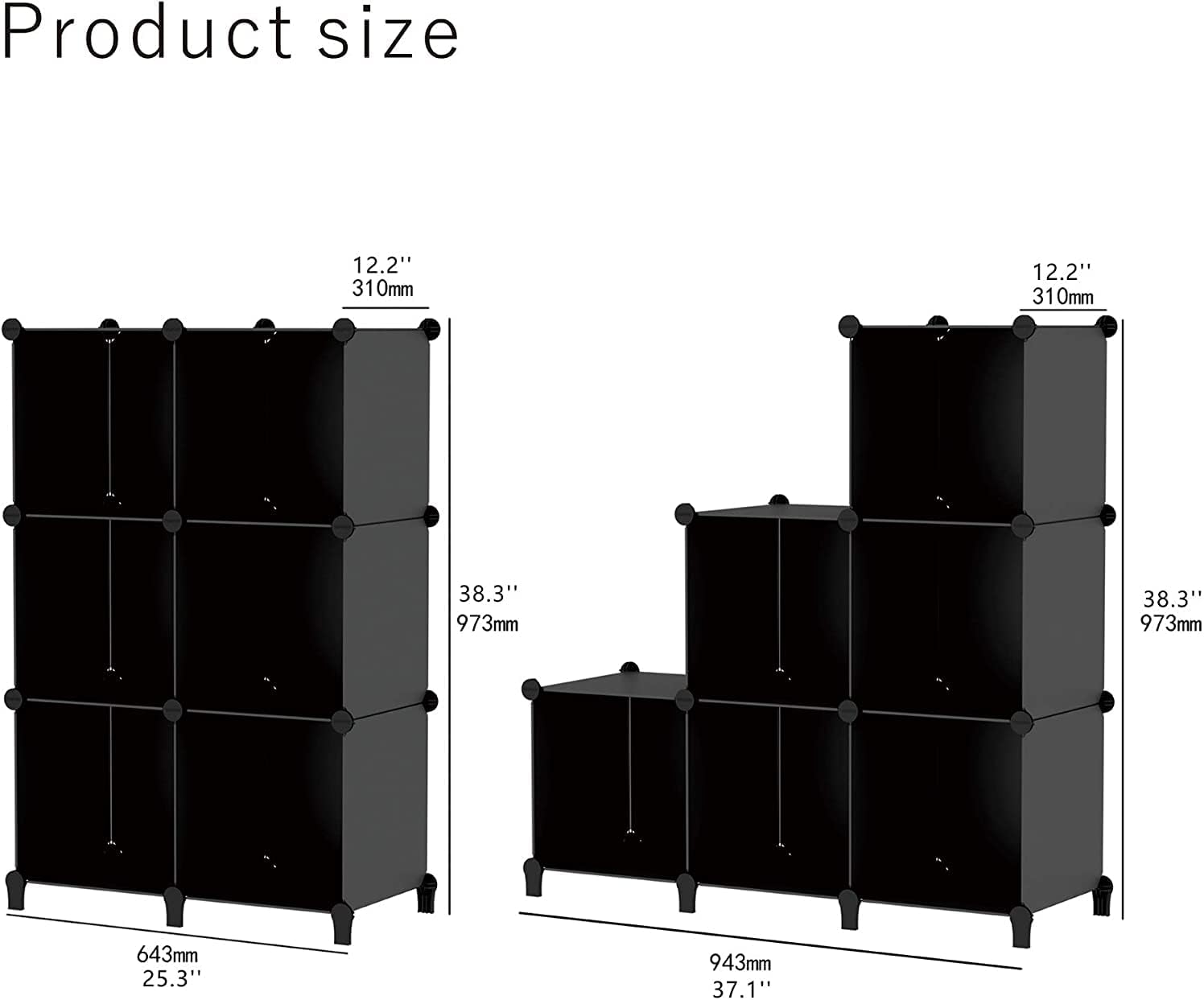 Review Product SIMPDIY Storage Modular Cubes 16 Cubes White (124x124x30cm) Plastic Portable Organizer Bookshelf Shelf Rack…