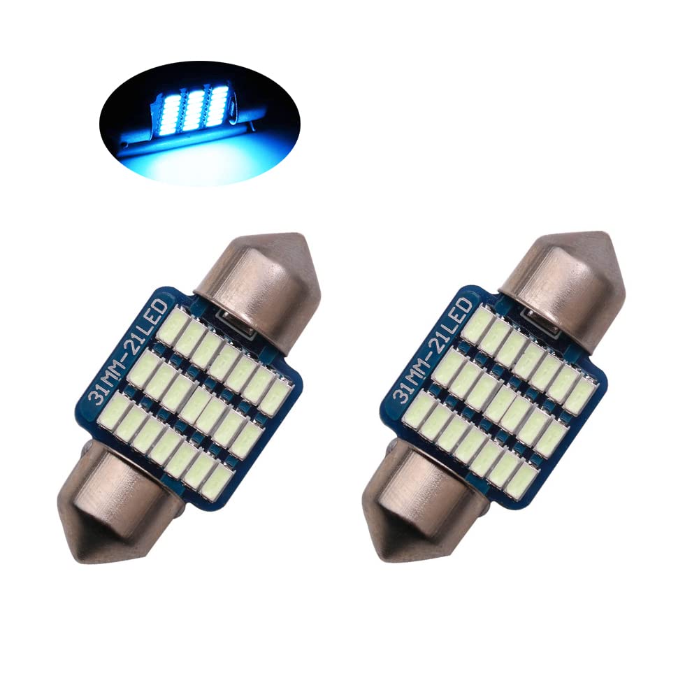 Amazon | 1797 T10 × 31 LED ルームランプ アイスブルー ブルー T10