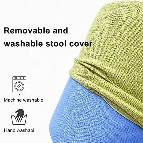 Taburetes de tocador regulables con funda lavable y patas metálicas estables 8