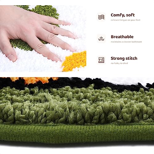 Molesun Microfiber Goose Bath Rug, Non Slip Absorbent Bathroom Rugs With Tpr Backing, Ultra Soft Bath Room Floor Mat Kitchen Restroom Living Room Carpet, 17.7" X 25.5" #TOP4