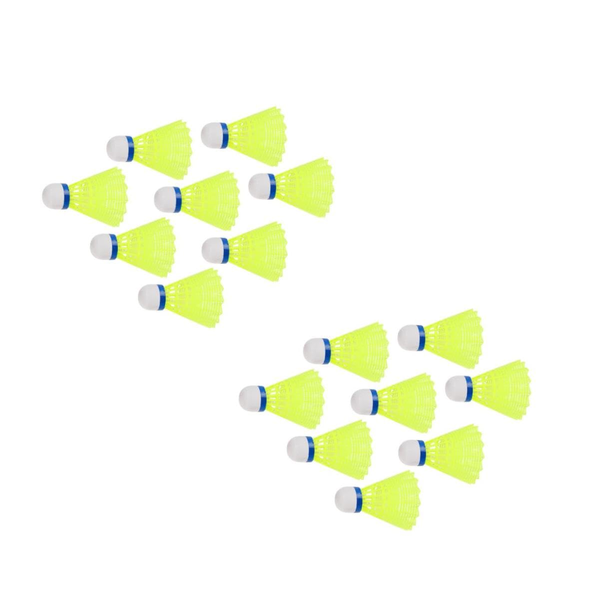 POPETPOP 2sets Nylon Night Lighting Shuttlecocks Led Badminton Birdies Glowing Balls for School Sports 8pcs*2 Random Color
