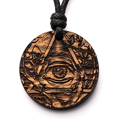 treeforce Collar con colgante de ojo 3 en 1 de madera (roble de cobre) Cover