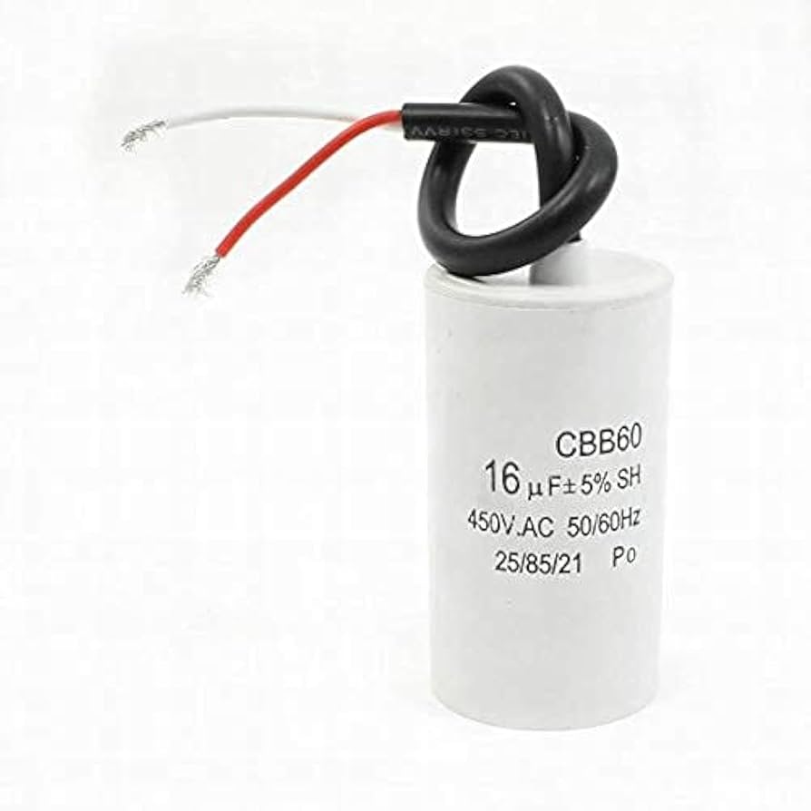 CBB60 Non Polar Wire Lead Cylindric Motor Run Capacitor 30uF AC 450V
