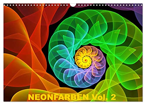 Neonfarben Vol. 2 / CH-Version (Wandkalender 2024 DIN A3 quer), CALVENDO...