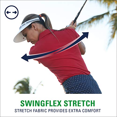 Izod Women's Golf Long Sleeve 1/4 Zip Pullover Shirt, Bright White, Large #TOP3