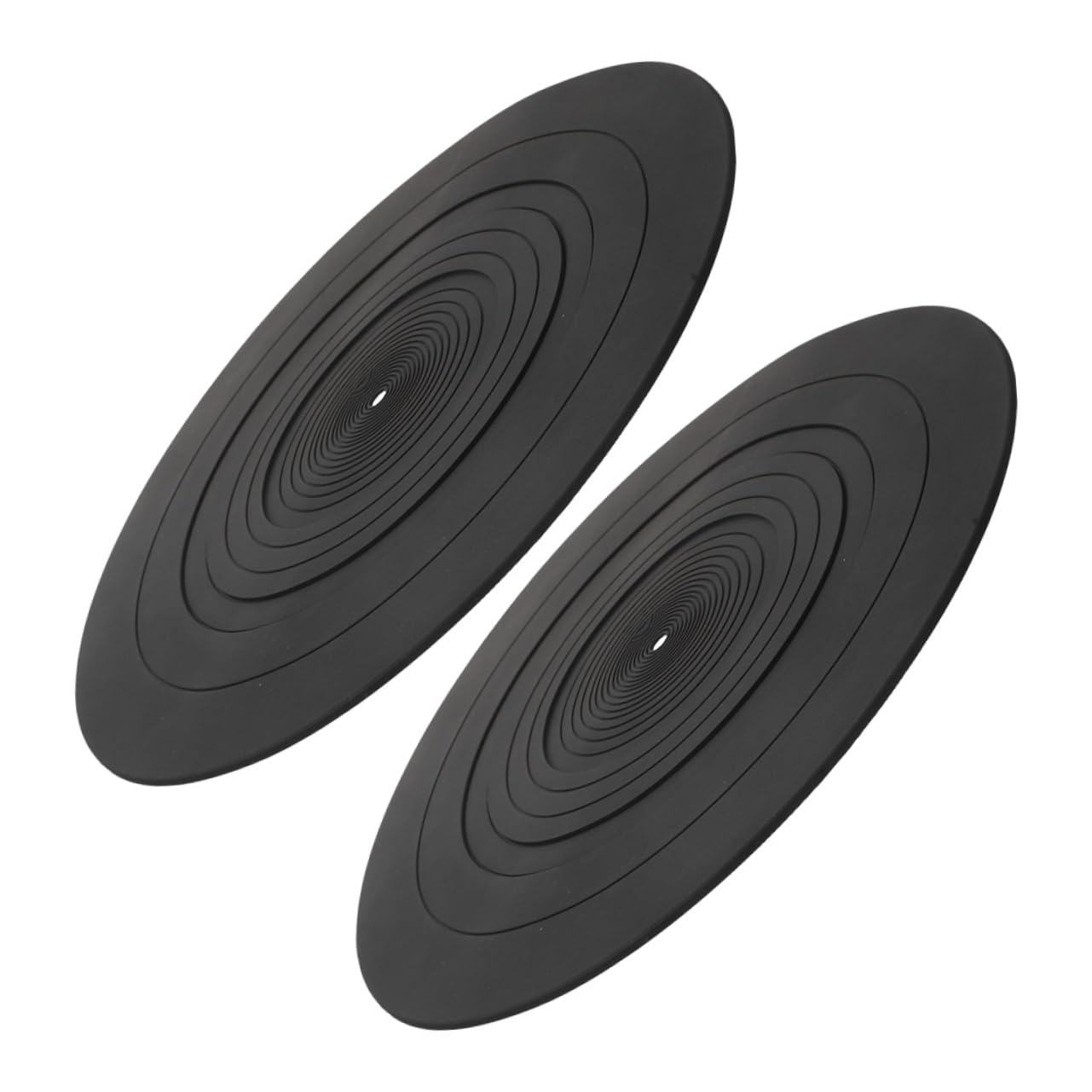 2pezzi Tappetino Per Giradischi in Silicone Tappetino Antistatico Per Piatto Del Giradischi Accessorio Per Lettore Vinile Protezione Per Dischi in Vinile