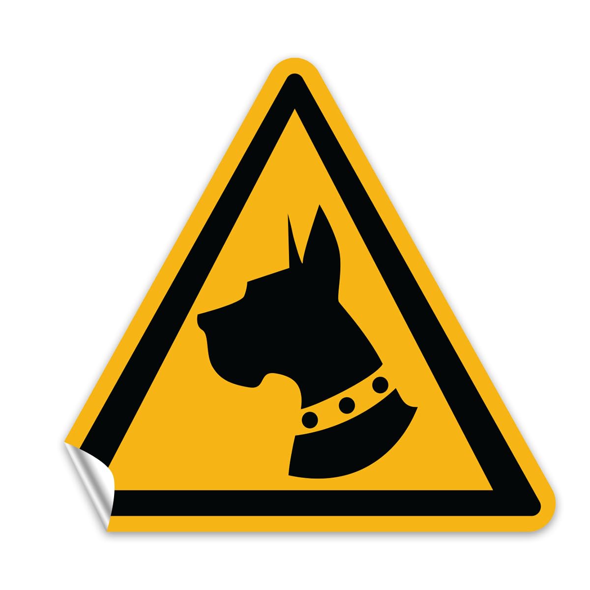 Ambiance Sticker Laminated Laminated Warning Sign Sticker Guard Dog Warning Sign Water and UV Resistant - Image 2