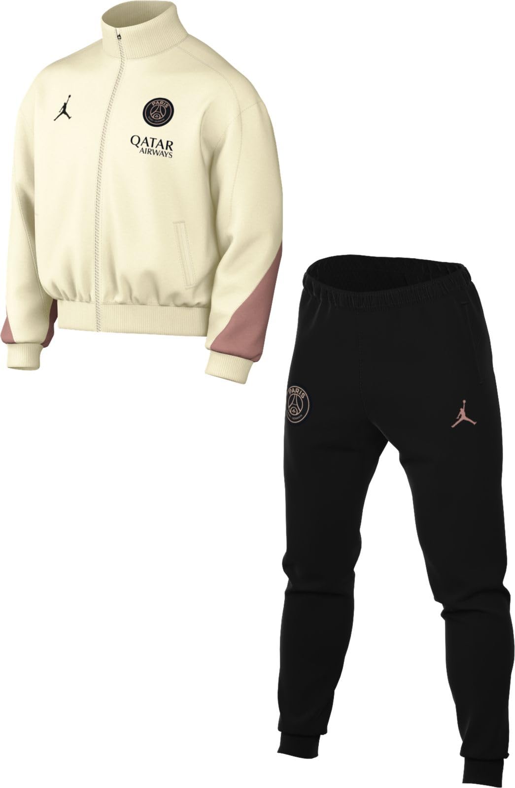 Tuta Da Calcio In Maglia Jordan Dri-​Fit Paris Saint-​Germain Strike Da Uomo – Terza, Avorio Pallido/​Rosa Ruggine/​Nero, FQ2474-​111, M