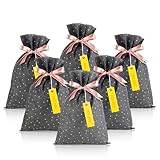 OYATON Cloth Gift Bags - Reusable Fabric Gift Bags with Drawstring and Tags - 6 Pack Multipurpose Gift Wrap Bag for Birthday, Christmas Holiday, Wedding or Daily Gift, 12' x 18'