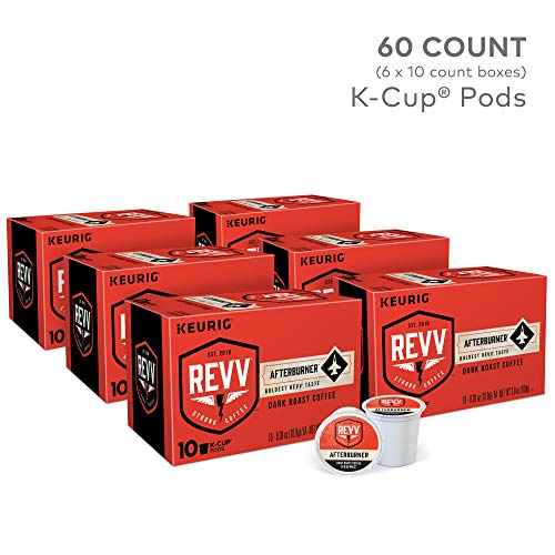 Image of REVV Afterburner, Single-Serve Keurig K-Cup Pods, Dark Roast Coffee, 60 Count