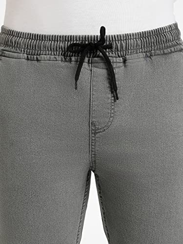 Image of Urbano Fashion Men's Regular Fit Mid Rise Washed Jogger Jeans Stretchable