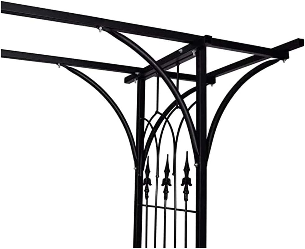 Arbors Metal Iron Garden Arch 205x40x210cm Garden for Various Climbing Plants Outdoor Garden Lawn Backyard