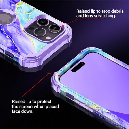 Coque iPhone 13 Pro Max antichoc violette pour éviter les réparations d'écran - 6