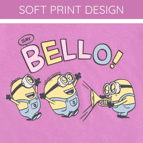 Minions Girls Boxy Drop Shoulder T-Shirt Little Kid to Big Kid Sizes (4-14-16)3