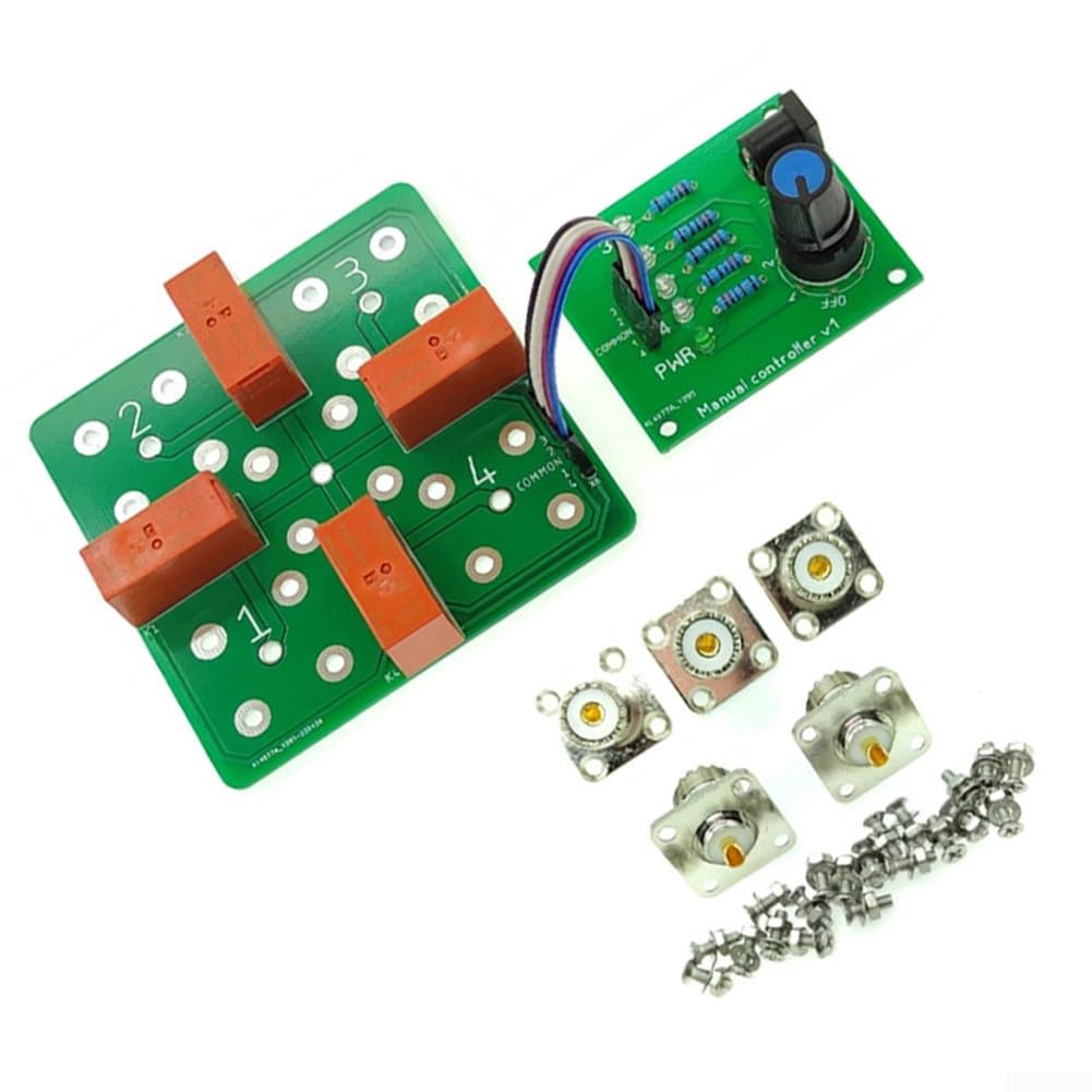 Interruttore remoto coassiale 4:1, 3000 W PEP con controller, SO-239 HF, interruttore antenna per radio amatoriale, antenna da tetto a onda corta (D)