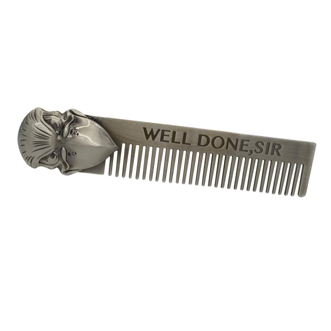 Didiseaon 3 Piezas peine para barba cuidado personal hair care haircare herramienta peine de pelo de metal s anticaspa modelado modelo pequeño fino hombre Acero inoxidable