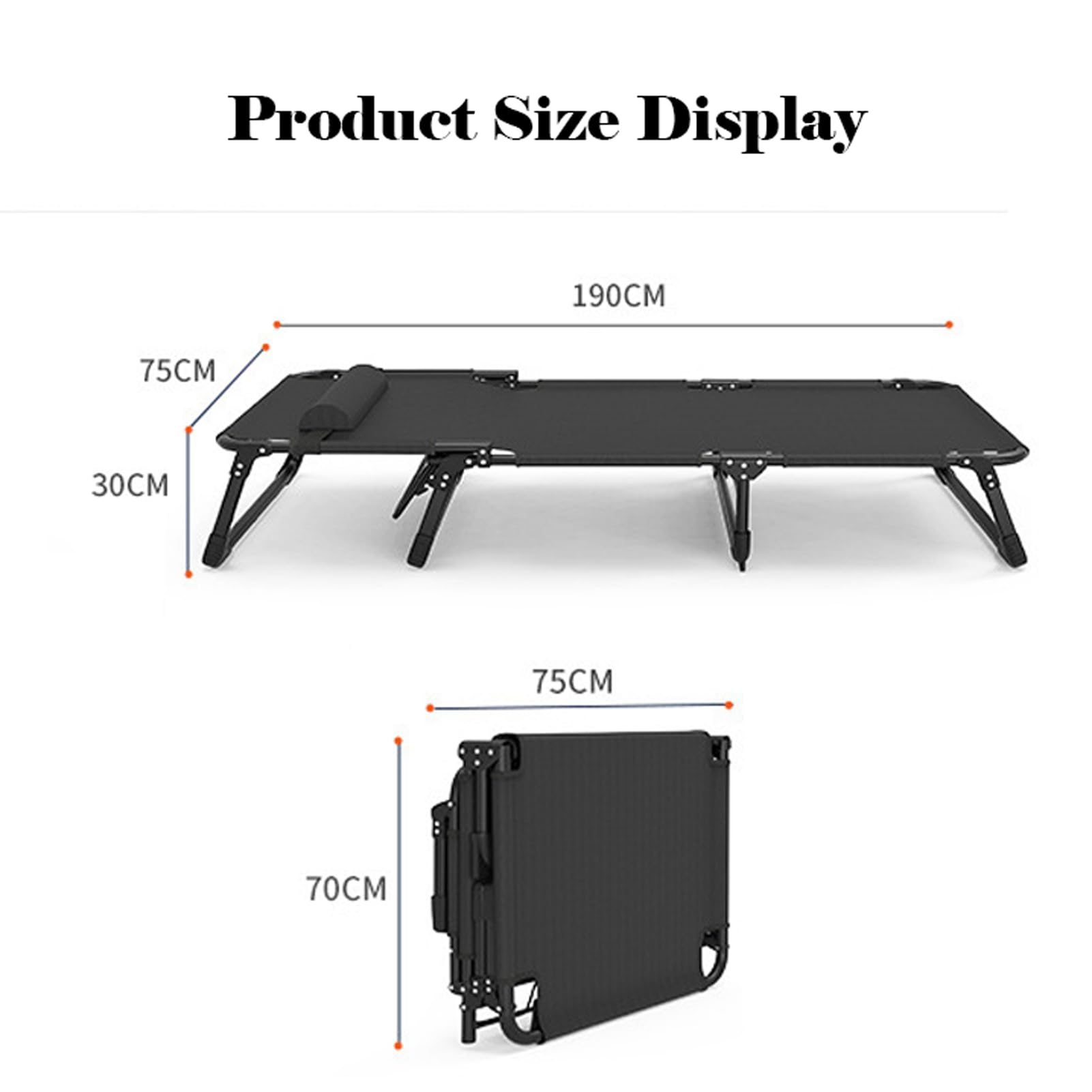 Sedia da salotto pieghevole portatile, regolabile, reclinabile, leggera, per esterni, patio, balcone, spiaggia, comoda e versatile (A)