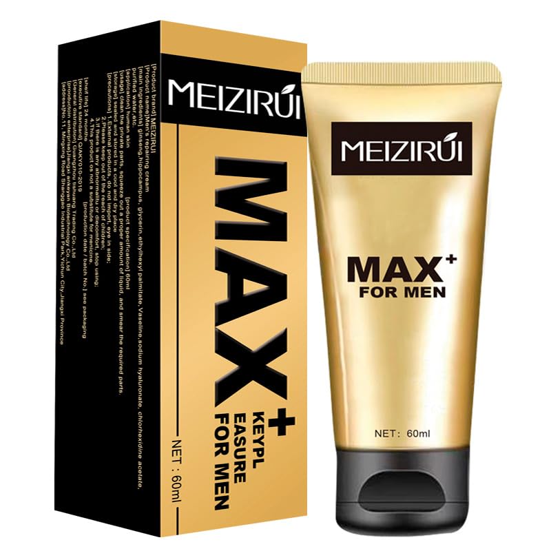 MEIZIRUI ED Dysfunction Cream for Men to Get Hard Fast - Booster Supplements Gel with Natural Oil for Huge Enhanced Size and Enlarge Thickness (MAX Plus)