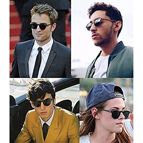 Image of Dervin UV Protected Small Shape Rivet Round Sunglasses for Men and Women