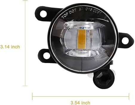 Fog Lamp Work Light For For Bronco For Sport 2021 2022 For Ranger For Raptor 2022 2023 2024 For ESCAPE 2023 2024 LED Fog Lamps Daytime Running Lights(LED White)