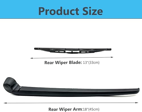 Miniatura 3 de Brazo y cuchilla del limpiaparabrisas trasero de repuesto para Audi Q7 2007-2015 Brazo y hoja del limpiaparabrisas trasero, estilo de fábrica de