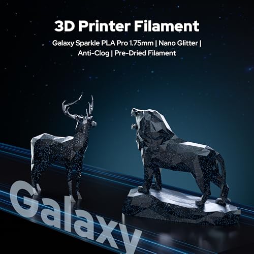 Image of PLA Filament 1.75mm, Glitter Blue Black Silk PLA, SEMDON Anti-Warp & Anti-Clog 3D Printer Filament, ±0.02mm for Ender 3, CR-10, Lithophane Prints